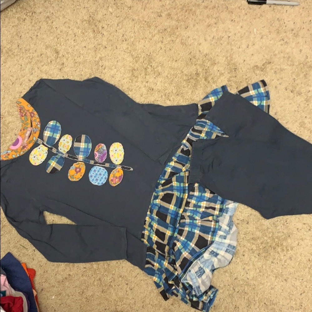 Jelly the Pug Ruffled top with leggings